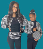 HOUNDSTOOTH BOMBER -ON SALE