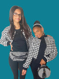 HOUNDSTOOTH BOMBER -ON SALE